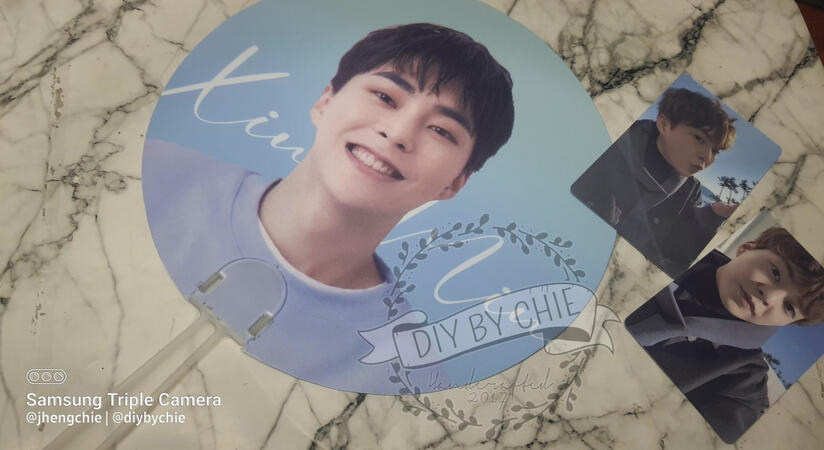 Paper Fan w/ handle + PC Set - Xiumin